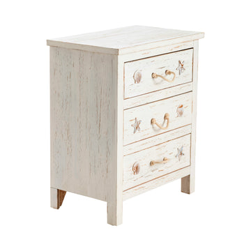 3 Drawer Accent Chest styled for a transitional living room space.
