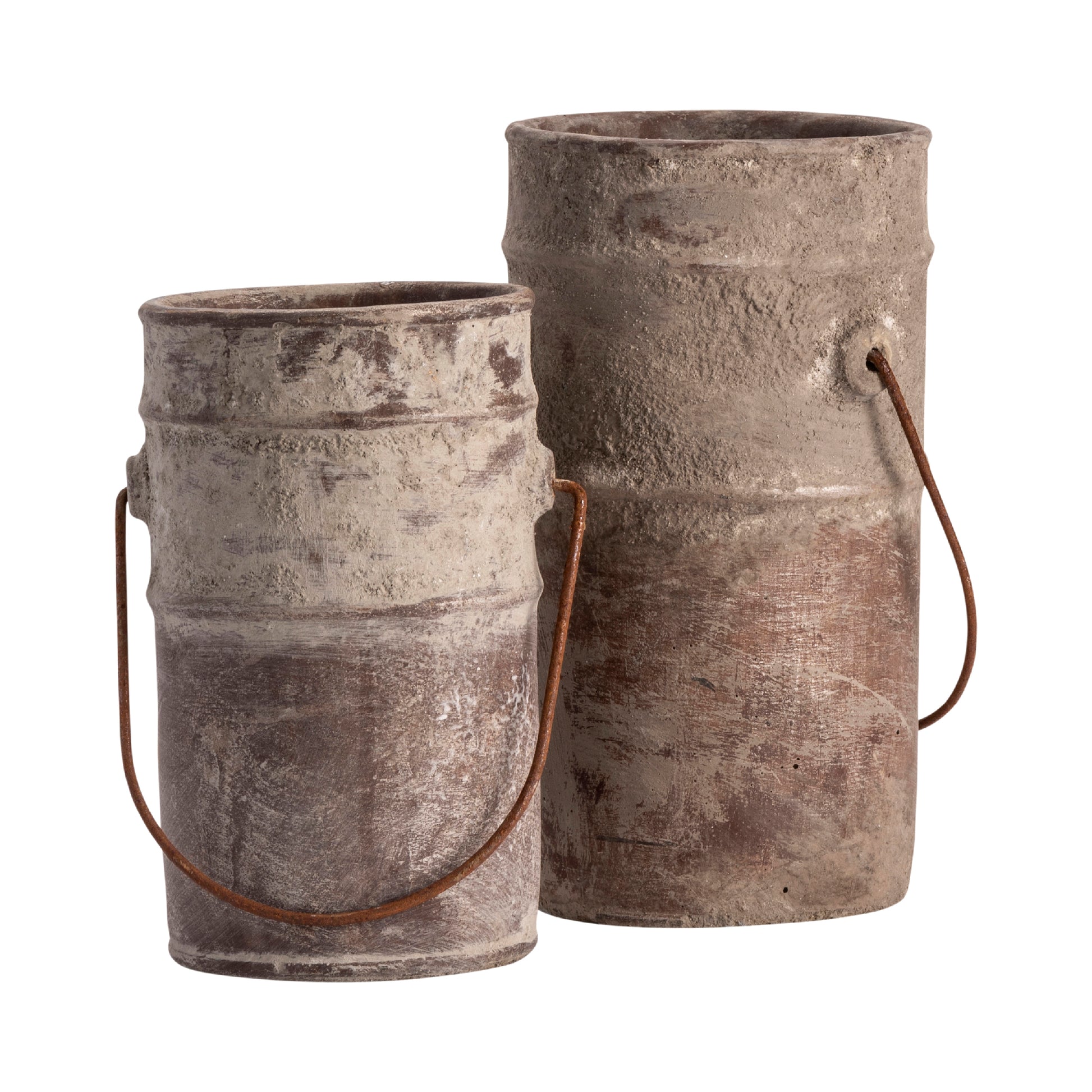 Water Pails contemporary wall art displayed in a stylish entryway setting