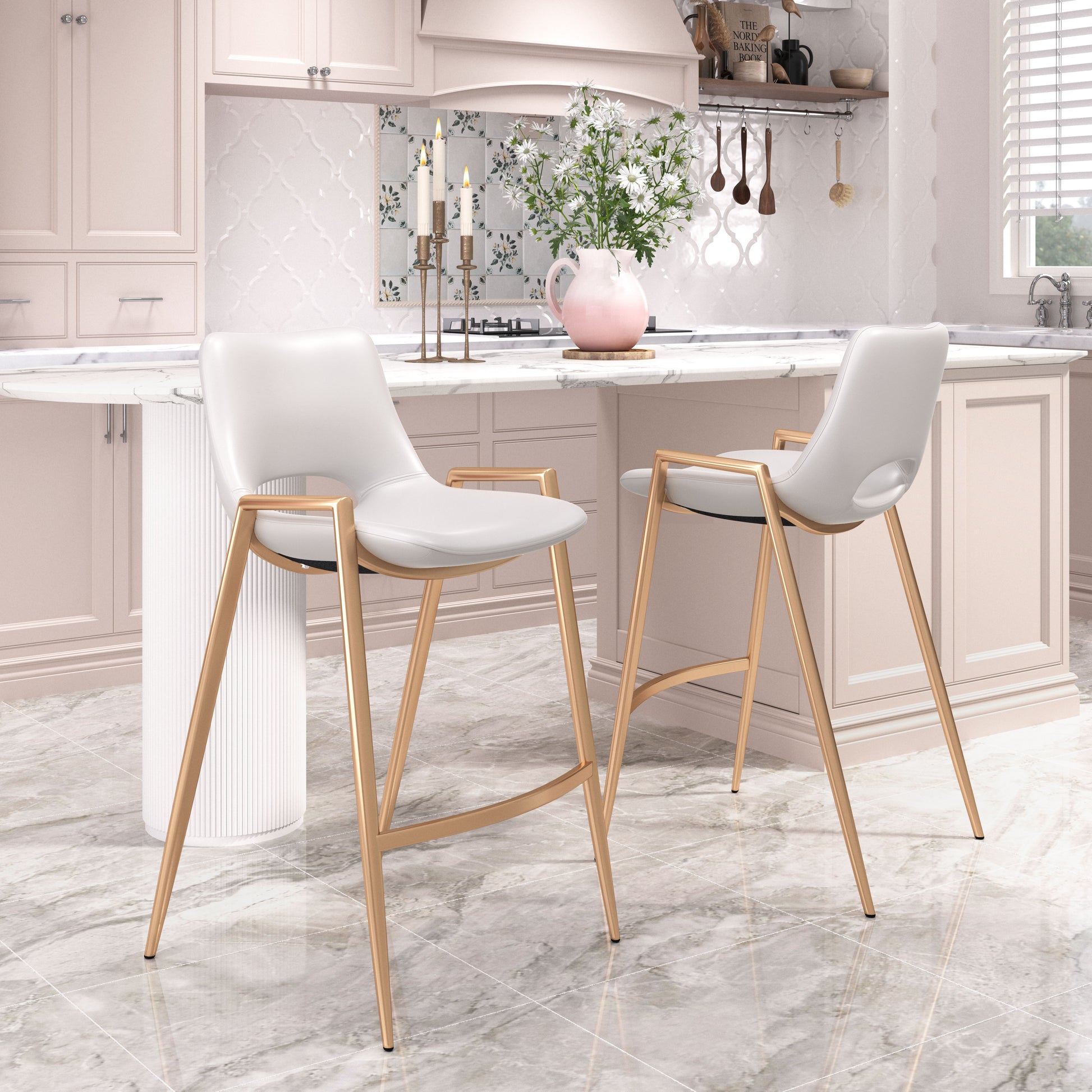 beige plush home dŽcor piece in a refined master bedroom setting