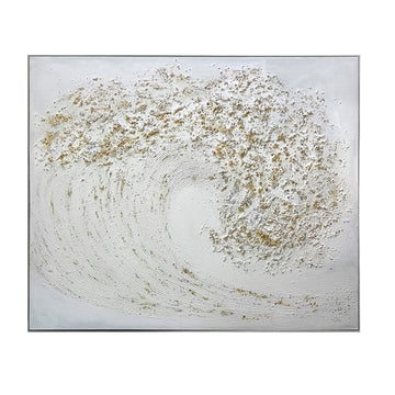 Keyport contemporary canvas artwork displayed in a stylish entryway setting