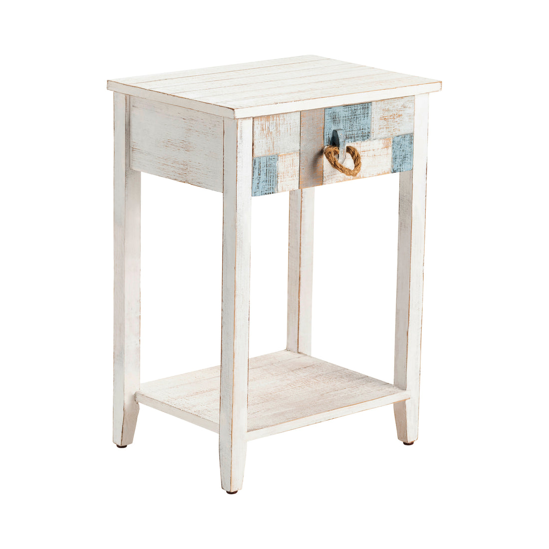natural velvet accent table in a contemporary cozy bedroom setting