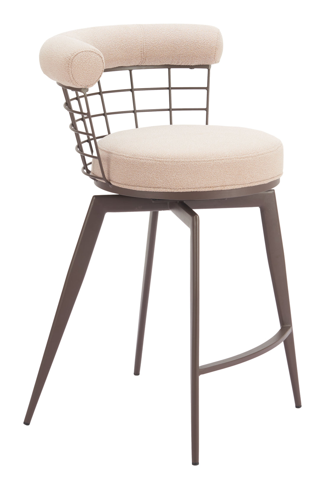 natural wood solid wood stool styled in a modern modern living room
