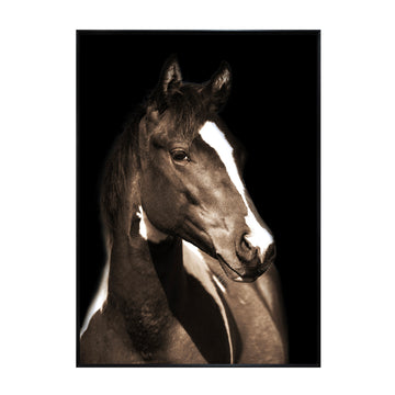 Fayette 1 contemporary framed art print displayed in a serene bedroom retreat