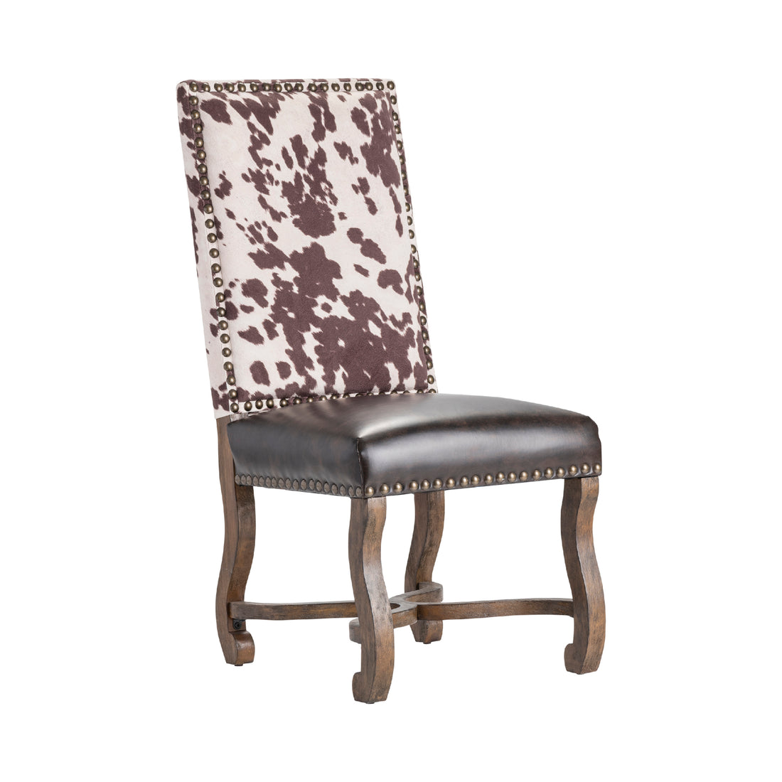Upholstered Accent Side Chair styled for a southwestern living room space.