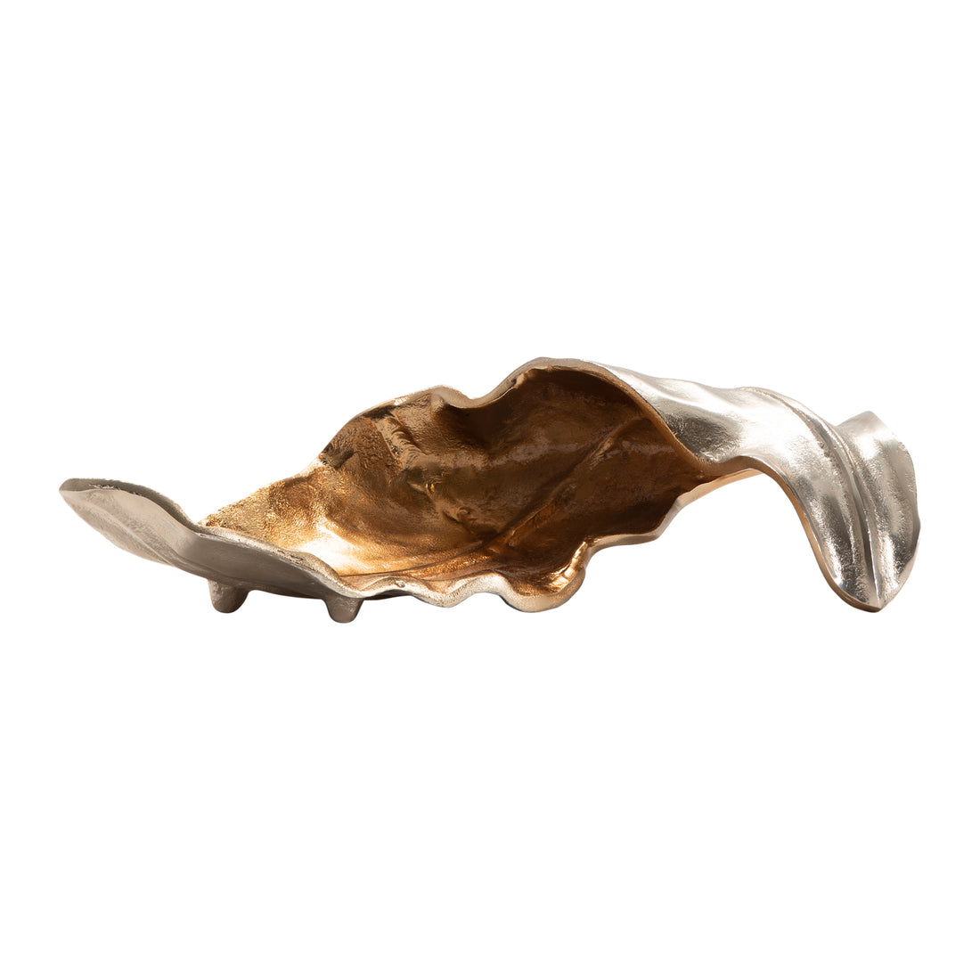 Willow Medium Two-Toned Sculptural Leaf Ii contemporary wall art displayed in a refined study setting