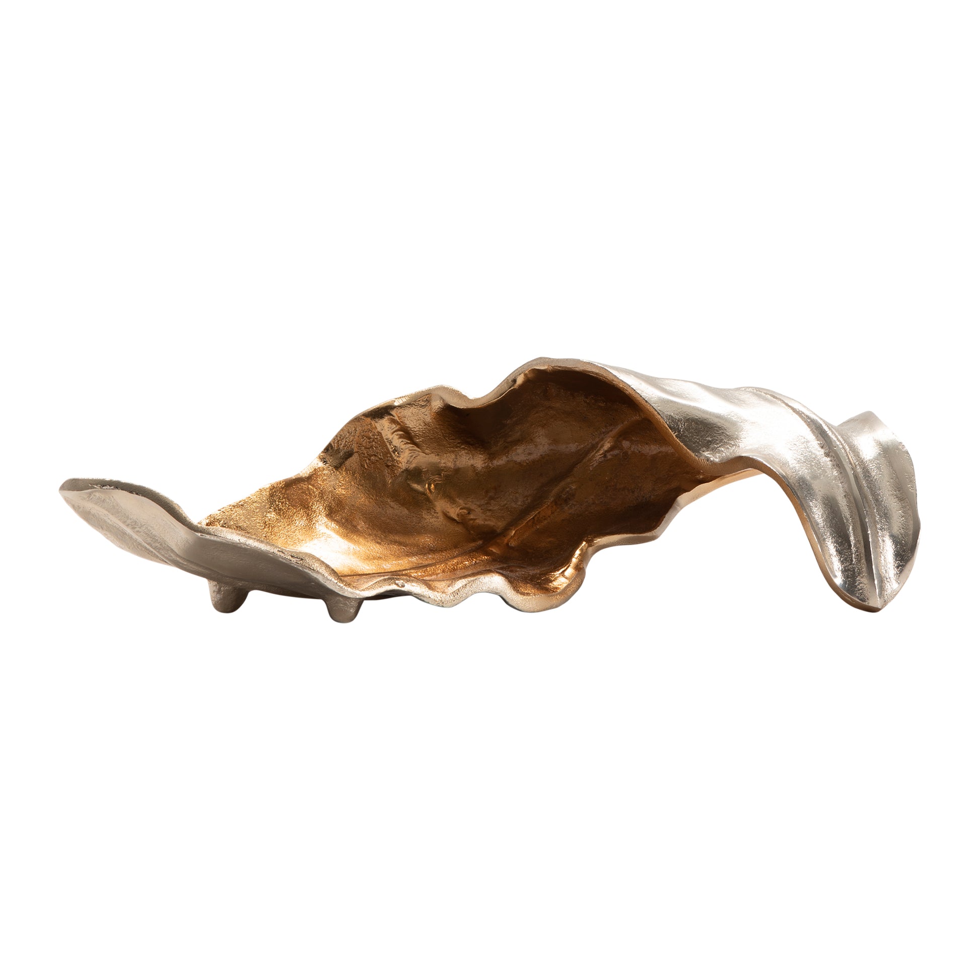 Willow Medium Two-Toned Sculptural Leaf Ii contemporary wall art displayed in a refined study setting