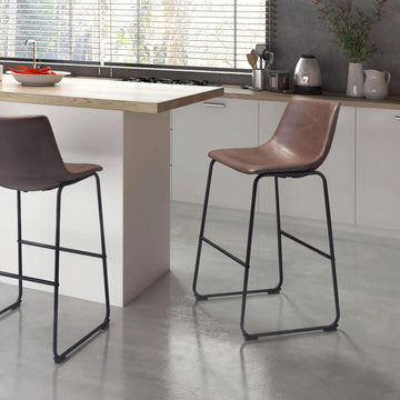 Smart Transitional Espresso Bar Stool (Set of 2)
