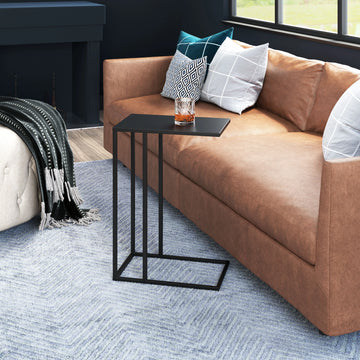 Atom Modern Black Iron Side Table