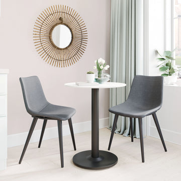 Daniel Modern Gray Fabric Dining Chair (Set of 2)