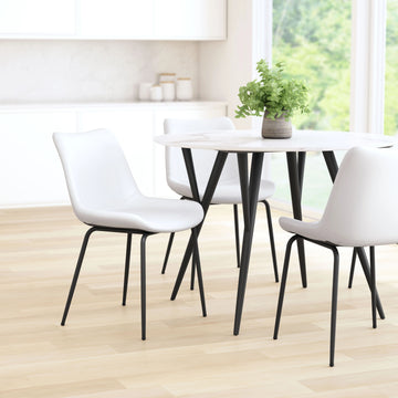 Byron Modern White Dining Chair (Set of 2)