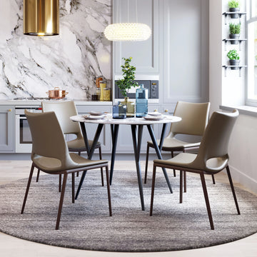 Ace Modern Brown & Walnut Dining Chair (Set of 2)