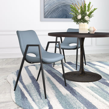 Desi Modern Gray Dining Chair (Set of 2)