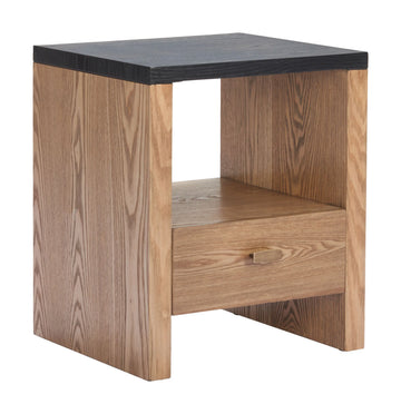 Natt Modern Black Wood Side Table