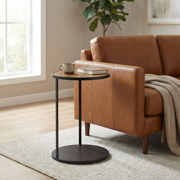 Nodo Modern Brown & Black Side Table