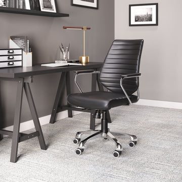natural velvet accent chair in a minimalist dining room setting