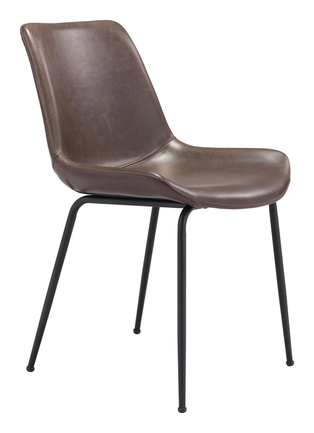 Byron Modern Brown Dining Chair (Set of 2)