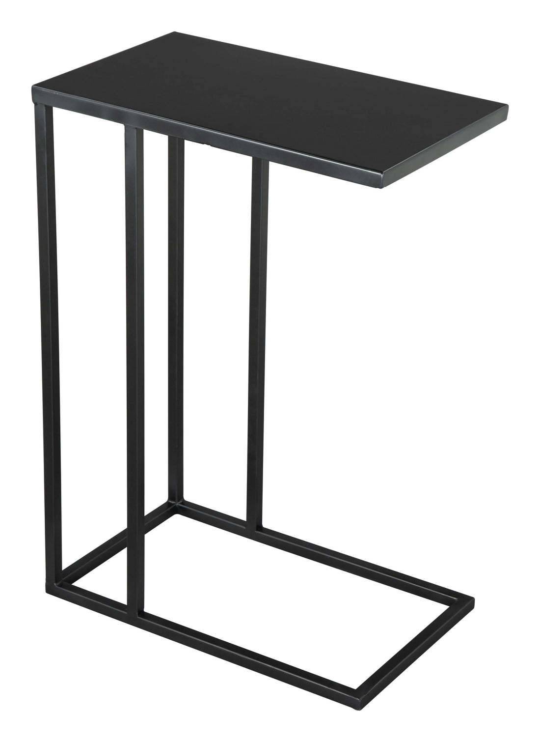 Atom Modern Black Iron Side Table