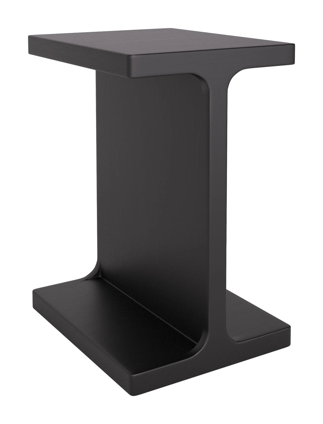 Bama Modern Black Wood Side Table