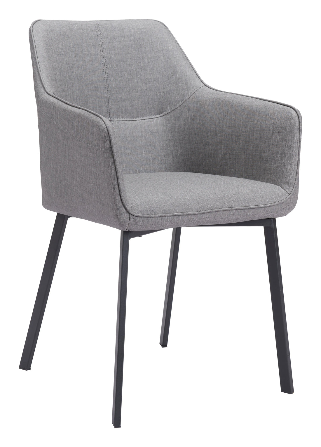 Adage Modern Gray Fabric Dining Chair (Set of 2)