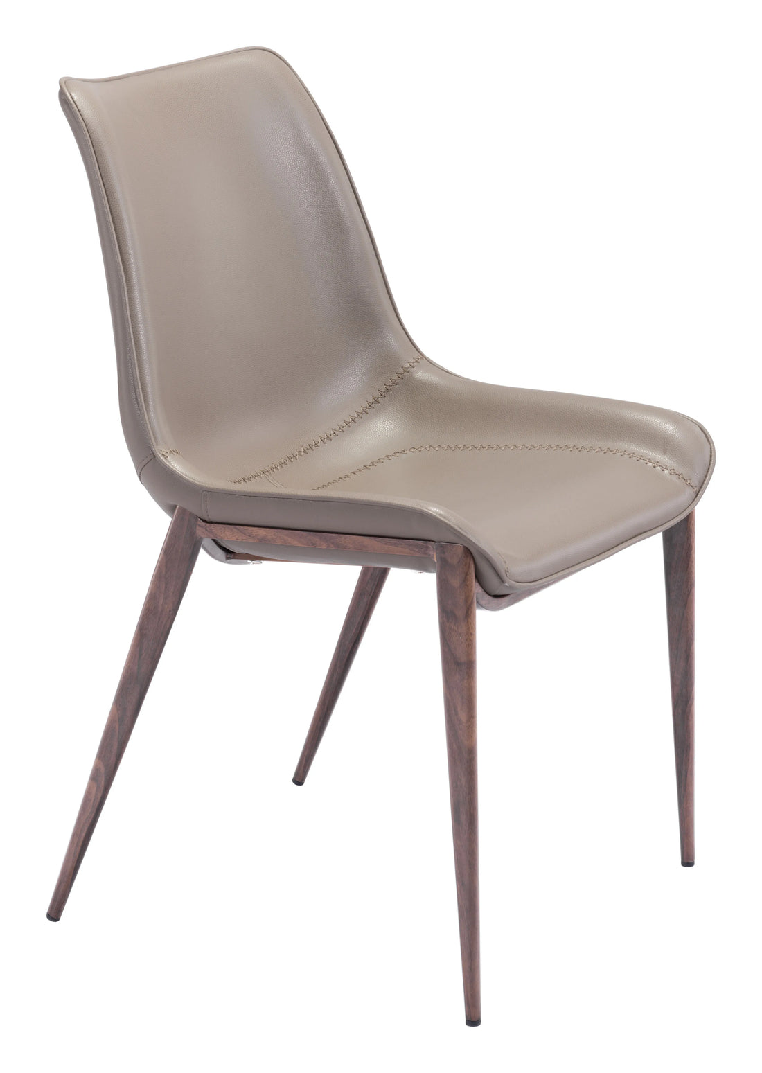 Magnus Modern Brown & Walnut Dining Chair (Set of 2)