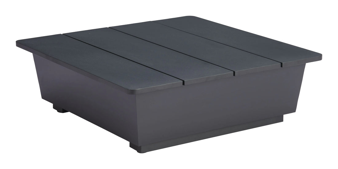 Tien Modern Black Aluminum Side Table