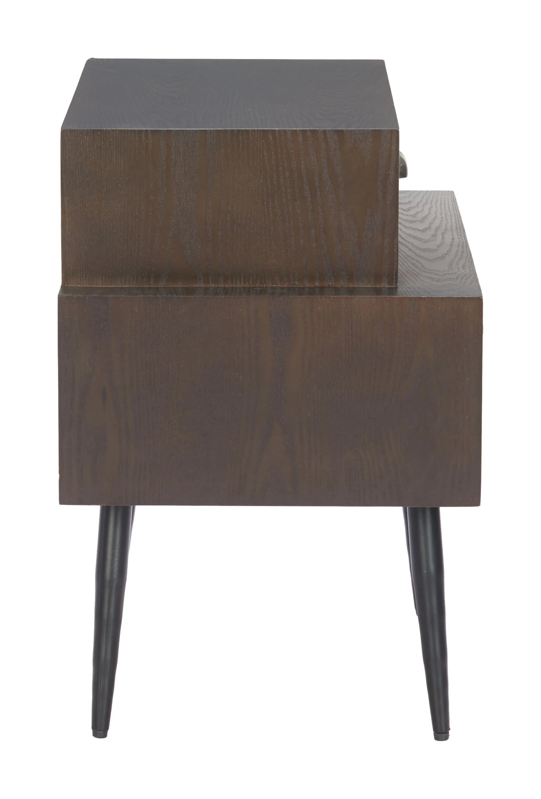Mechy Modern Brown Wood Side Table