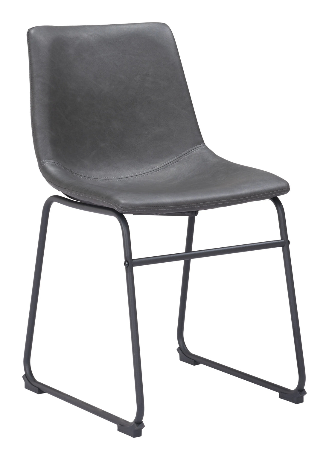 Smart Transitional Charcoal Dining Chair (Set of 2)