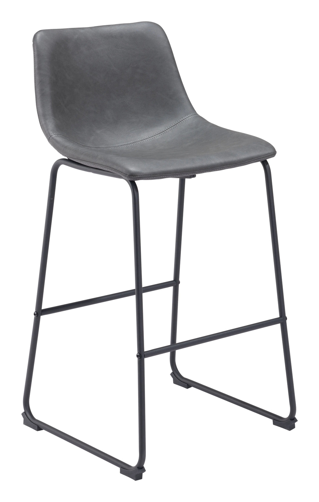 Smart Transitional Charcoal Bar Stool (Set of 2)