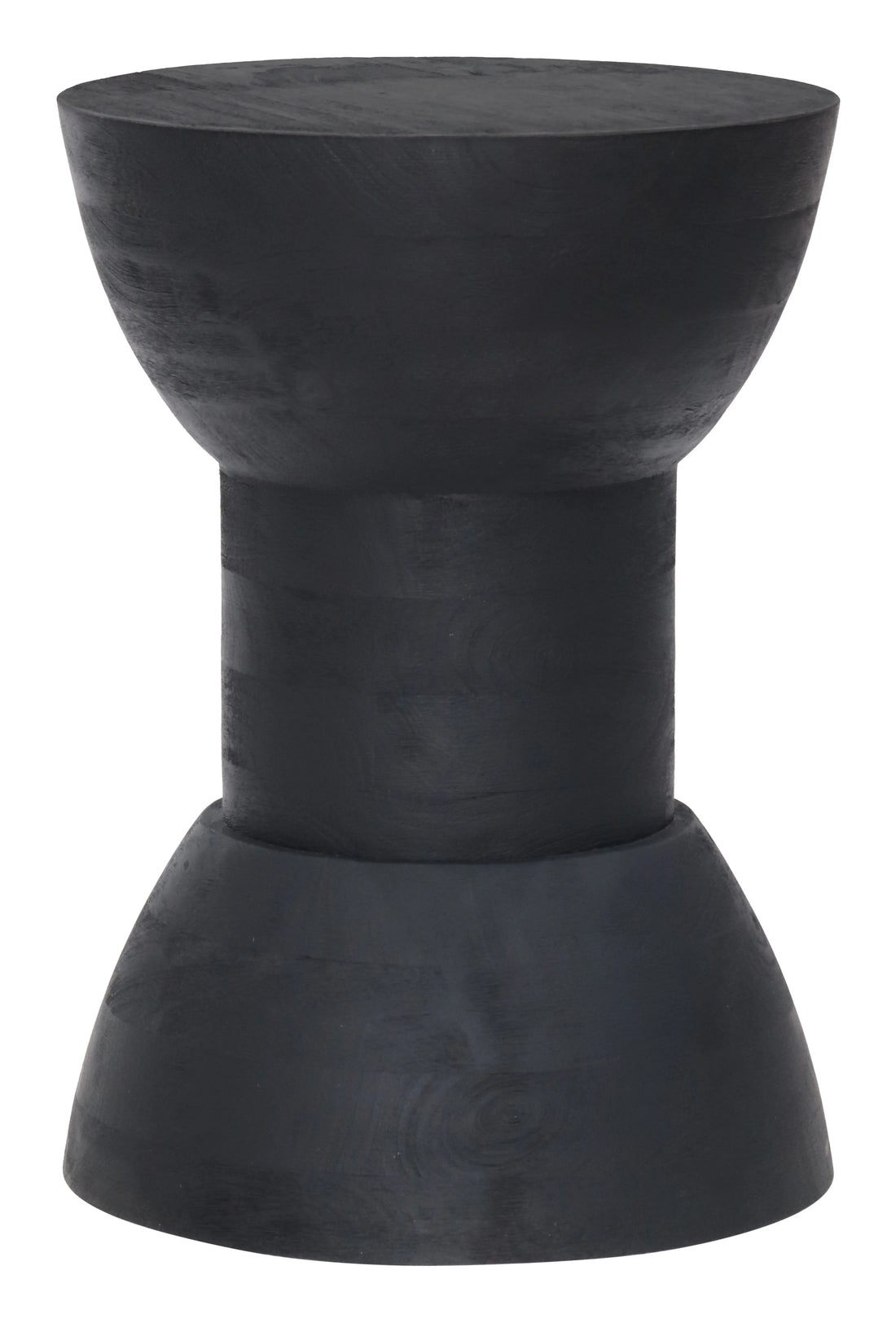Wisdom Modern Black Wood Side Table
