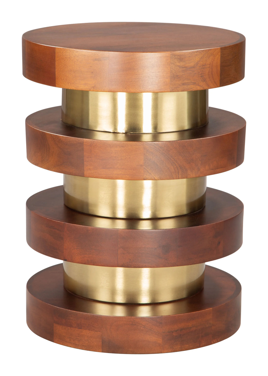 Marigot Modern Walnut Wood Side Table