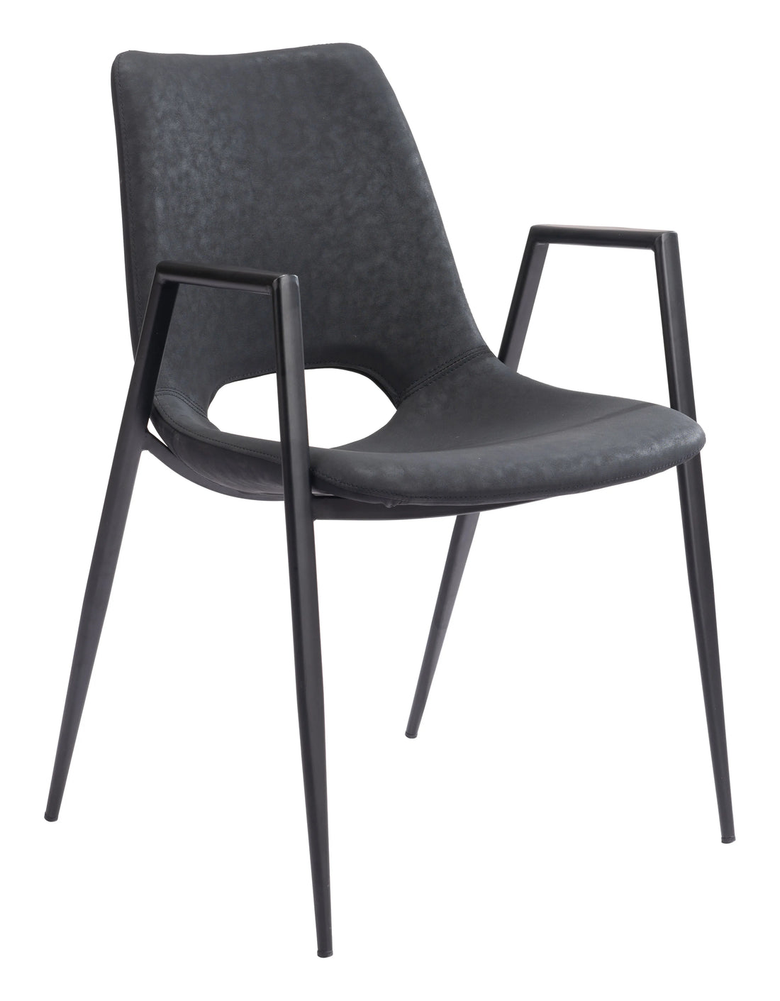 Desi Modern Black Dining Chair (Set of 2)