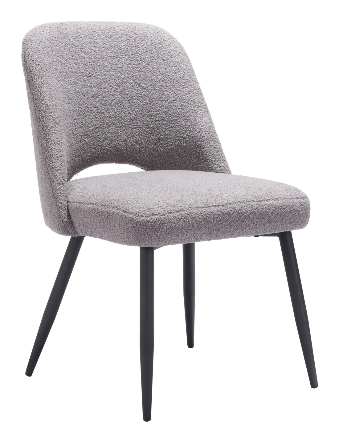 Teddy Modern Gray Fabric Dining Chair (Set of 2)