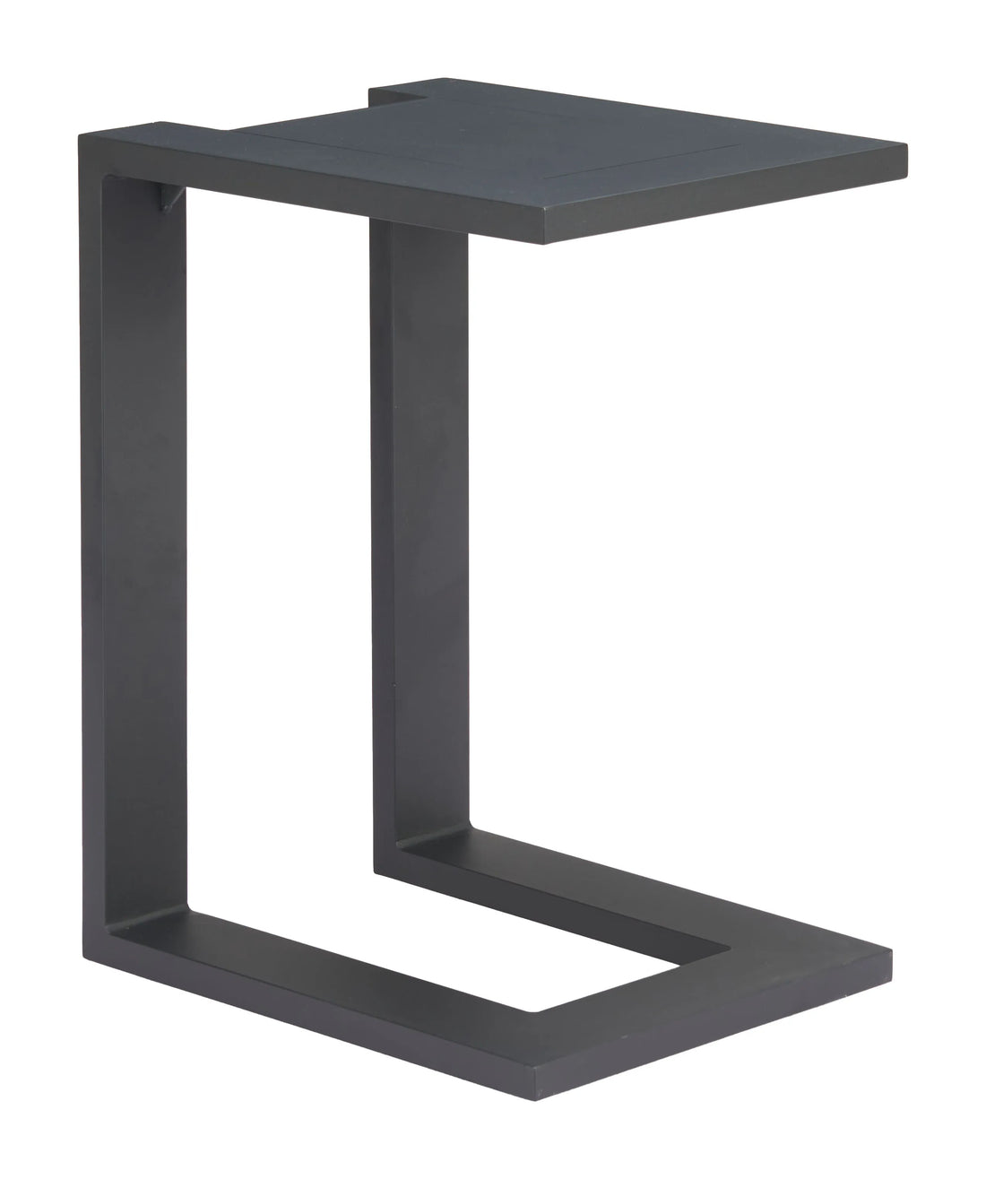 Tudi Modern Black Aluminum Side Table