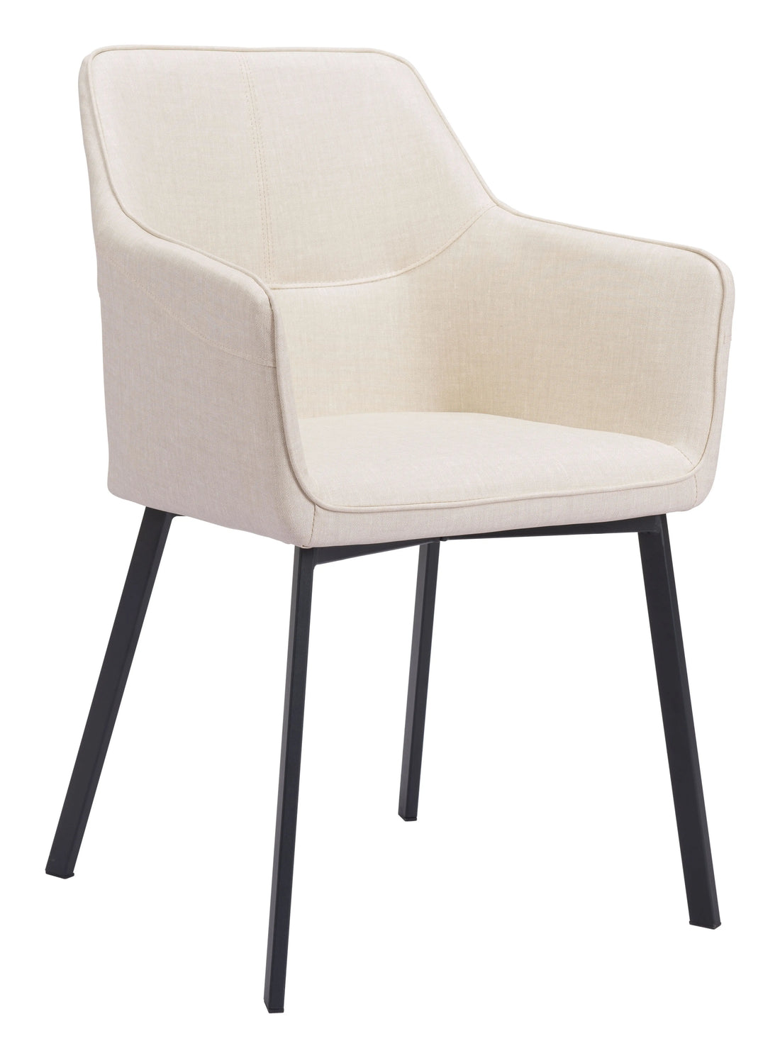Adage Modern Beige Fabric Dining Chair (Set of 2)