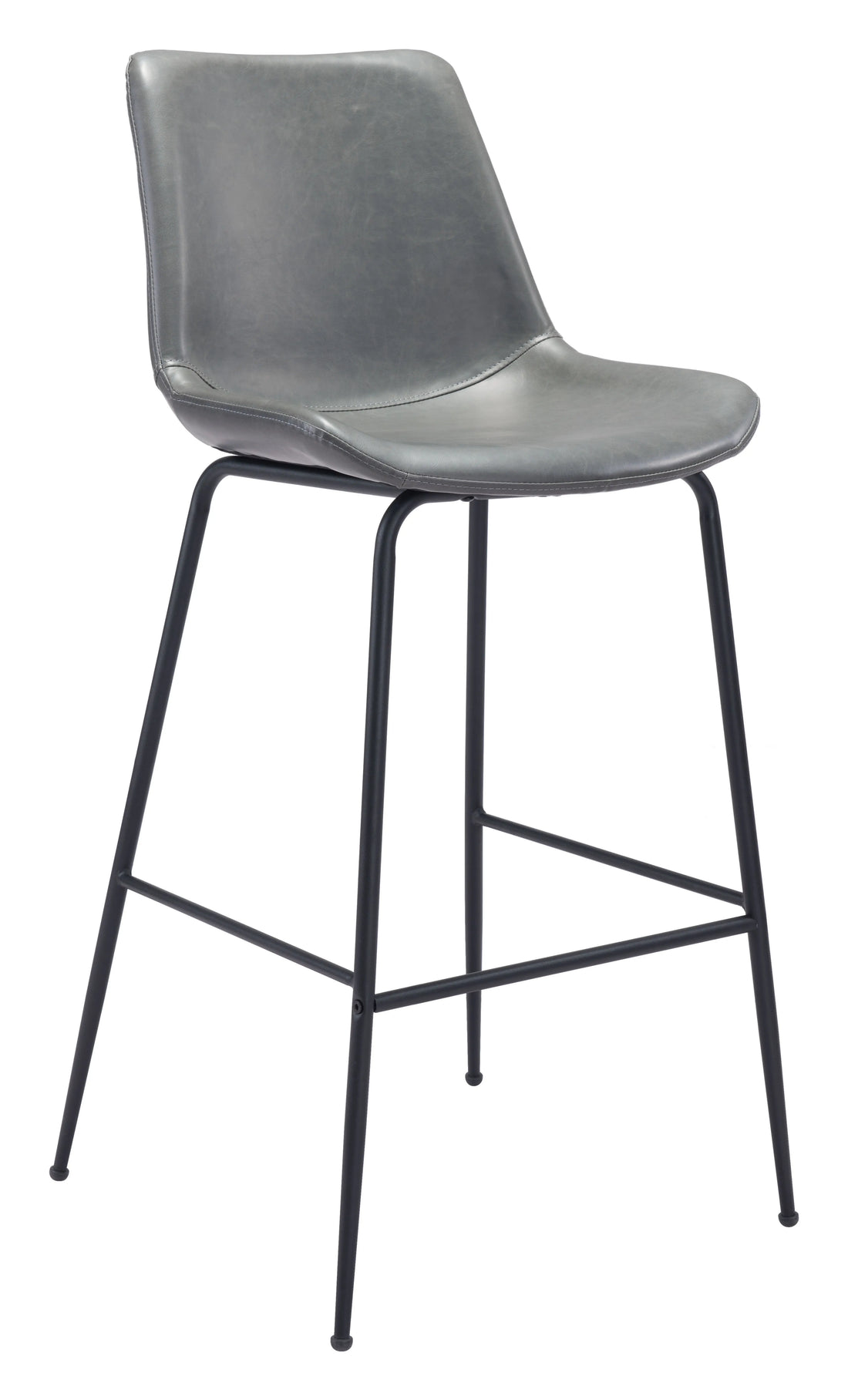 Byron Modern Gray Bar Stool
