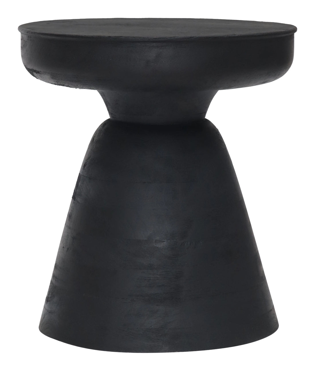 Sage Modern Black Wood Side Table