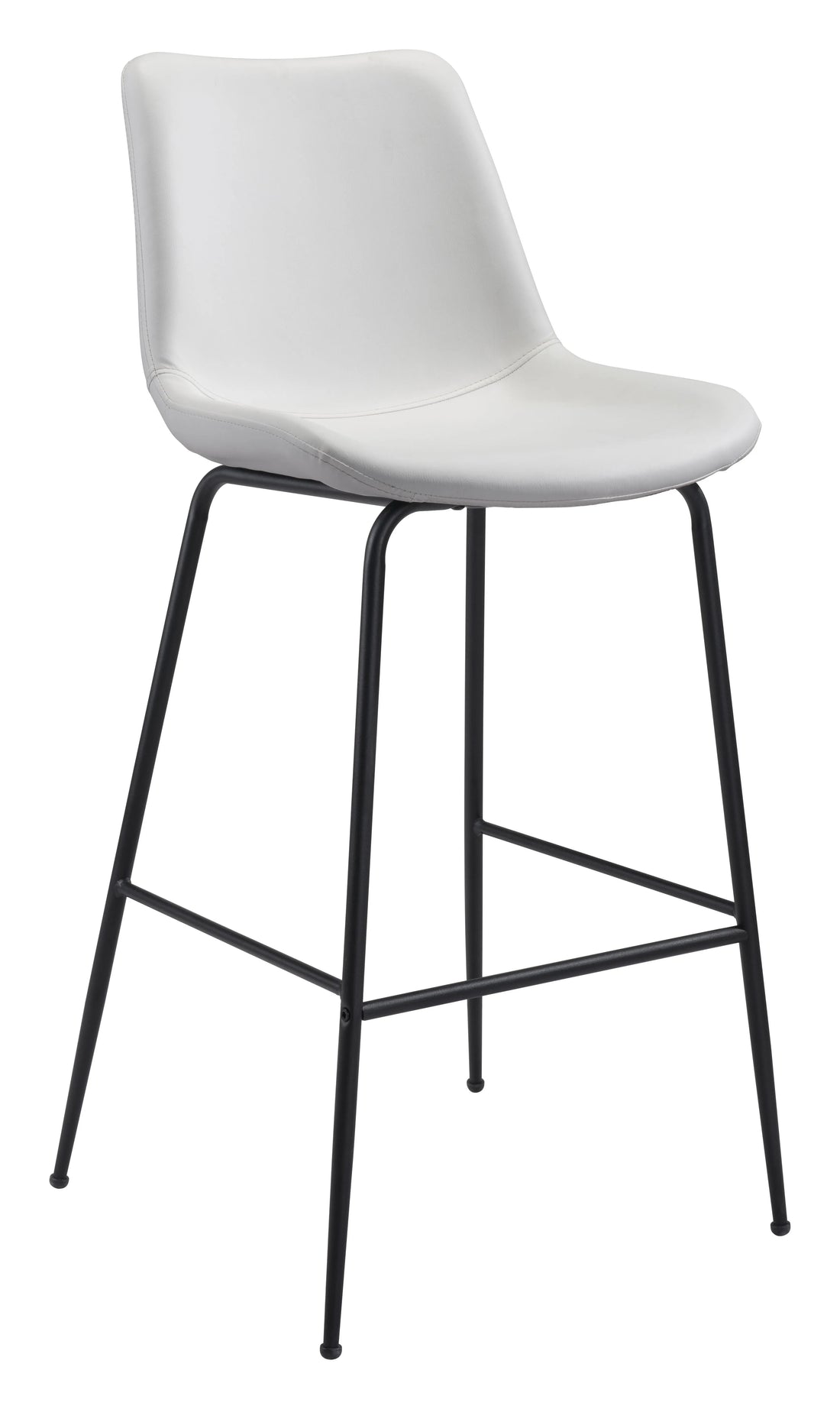 Byron Modern White Bar Stool
