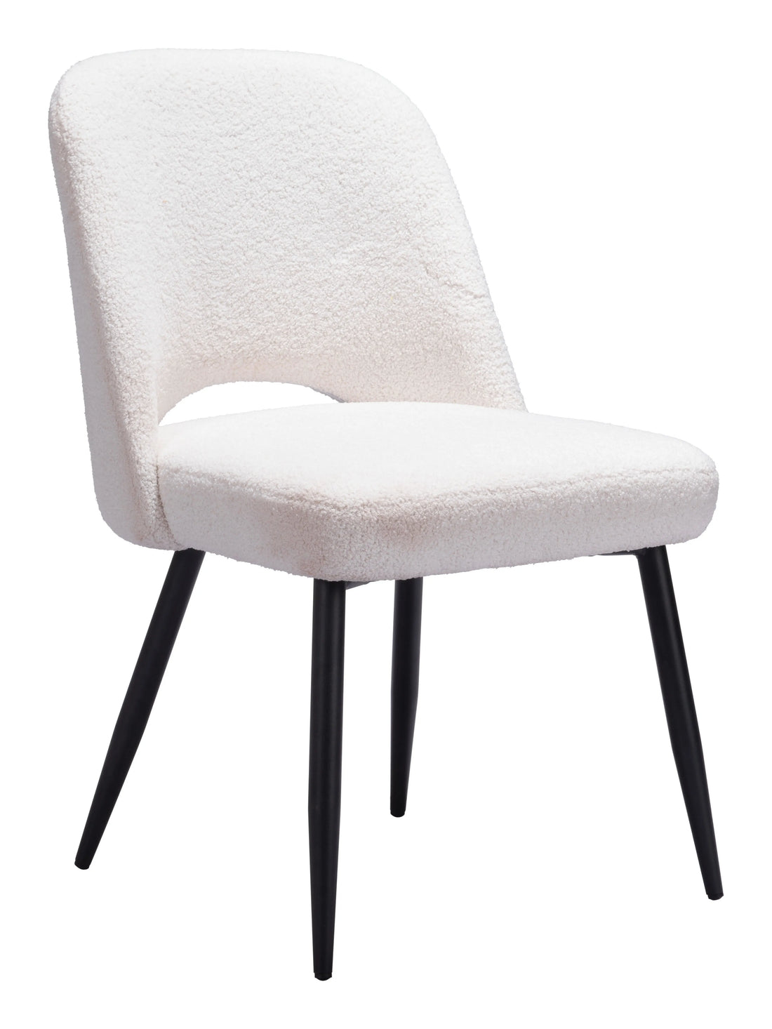 Teddy Modern Ivory Fabric Dining Chair (Set of 2)
