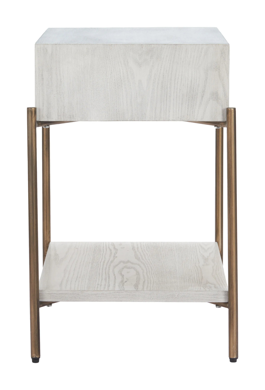 Yoru Modern White Wood Side Table