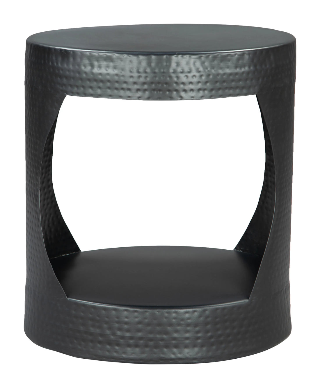 Nuuk Modern Black Iron Side Table