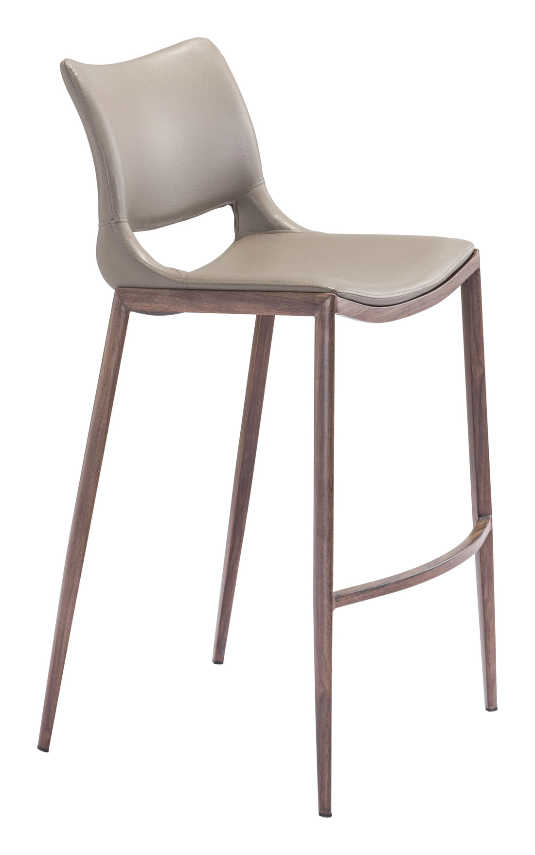 Ace Modern Brown & Walnut Bar Stool (Set of 2)