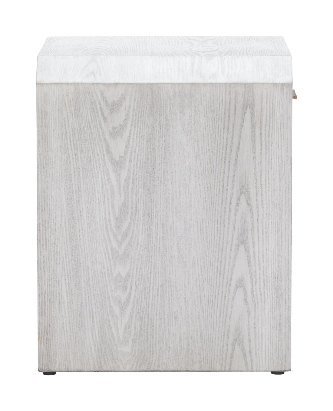 Yume Modern White Wood Side Table