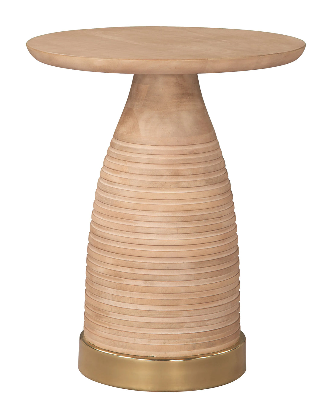 Radiant Modern Natural Wood Side Table