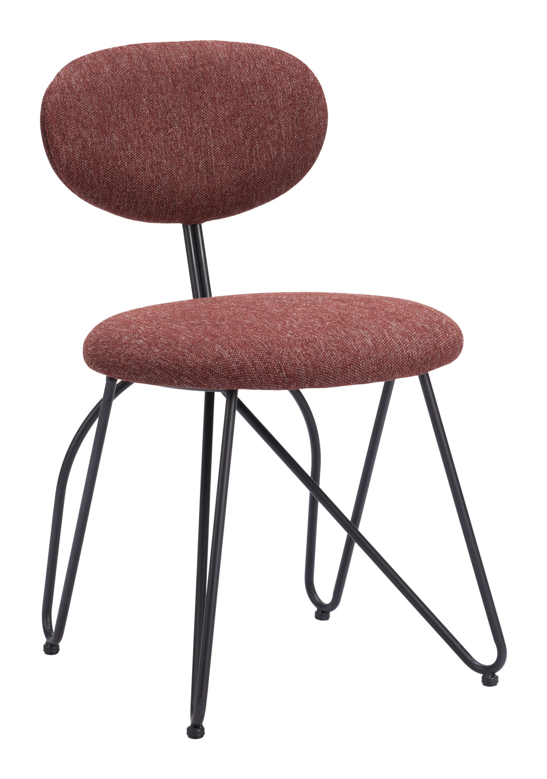 warm-toned brushed metal accent chair styled in a contemporary minimalist entryway