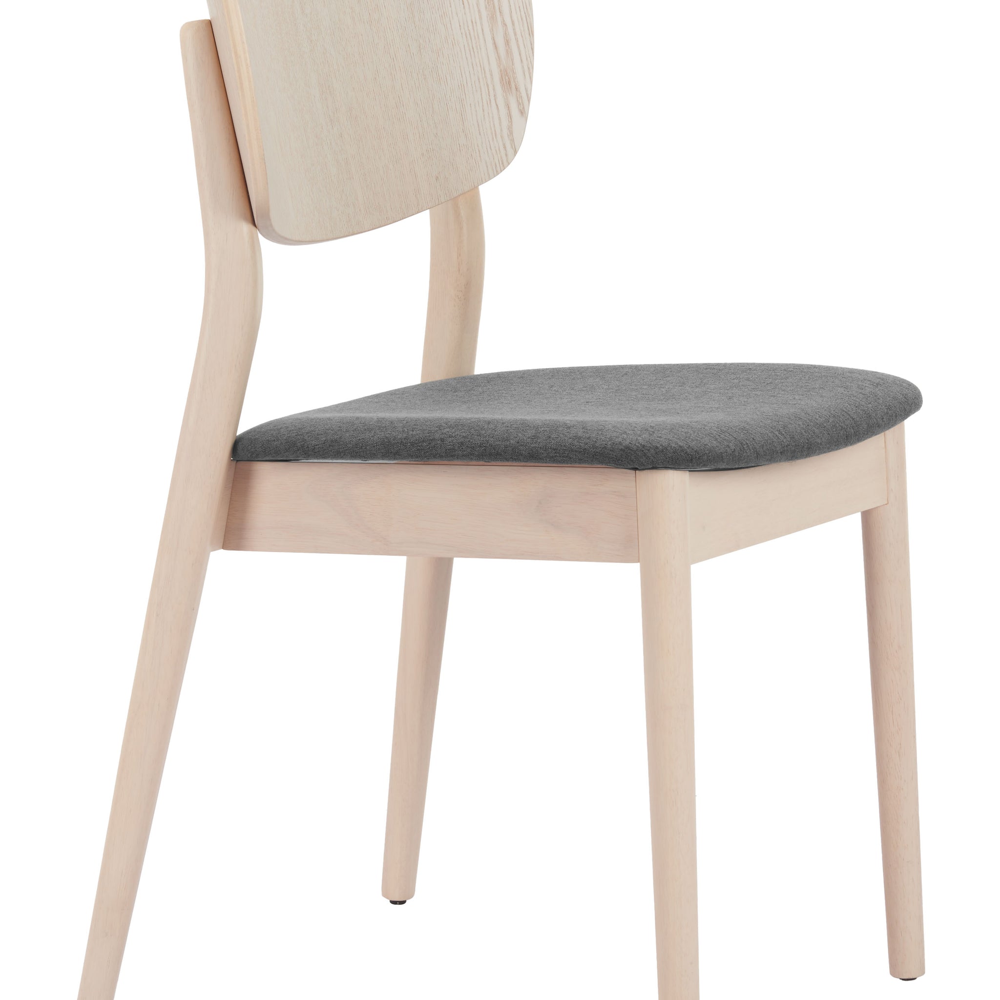 Kellua Dining Chair (Set of 2) Gray & Natural