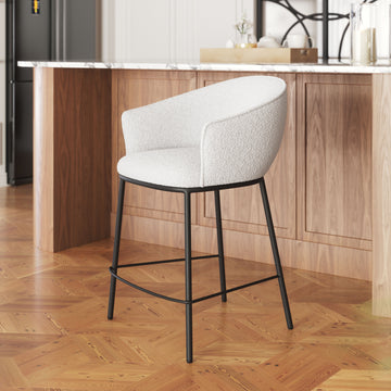 natural velvet home dŽcor piece in a transitional living room setting
