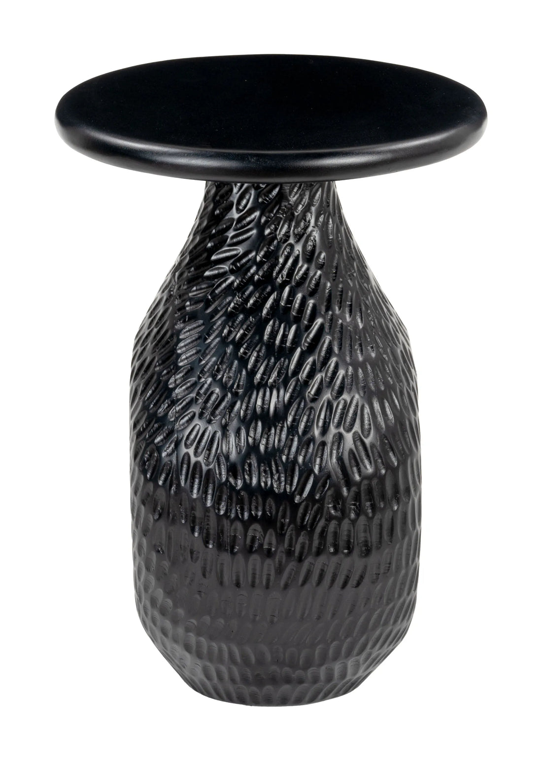 Piho Modern Black Wood Side Table