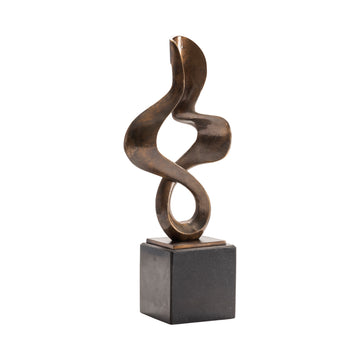Free Form Sculpture contemporary wall art displayed in a serene bedroom retreat