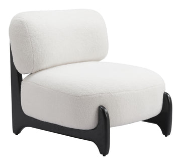 soft gray solid wood accent chair styled in a modern modern living room