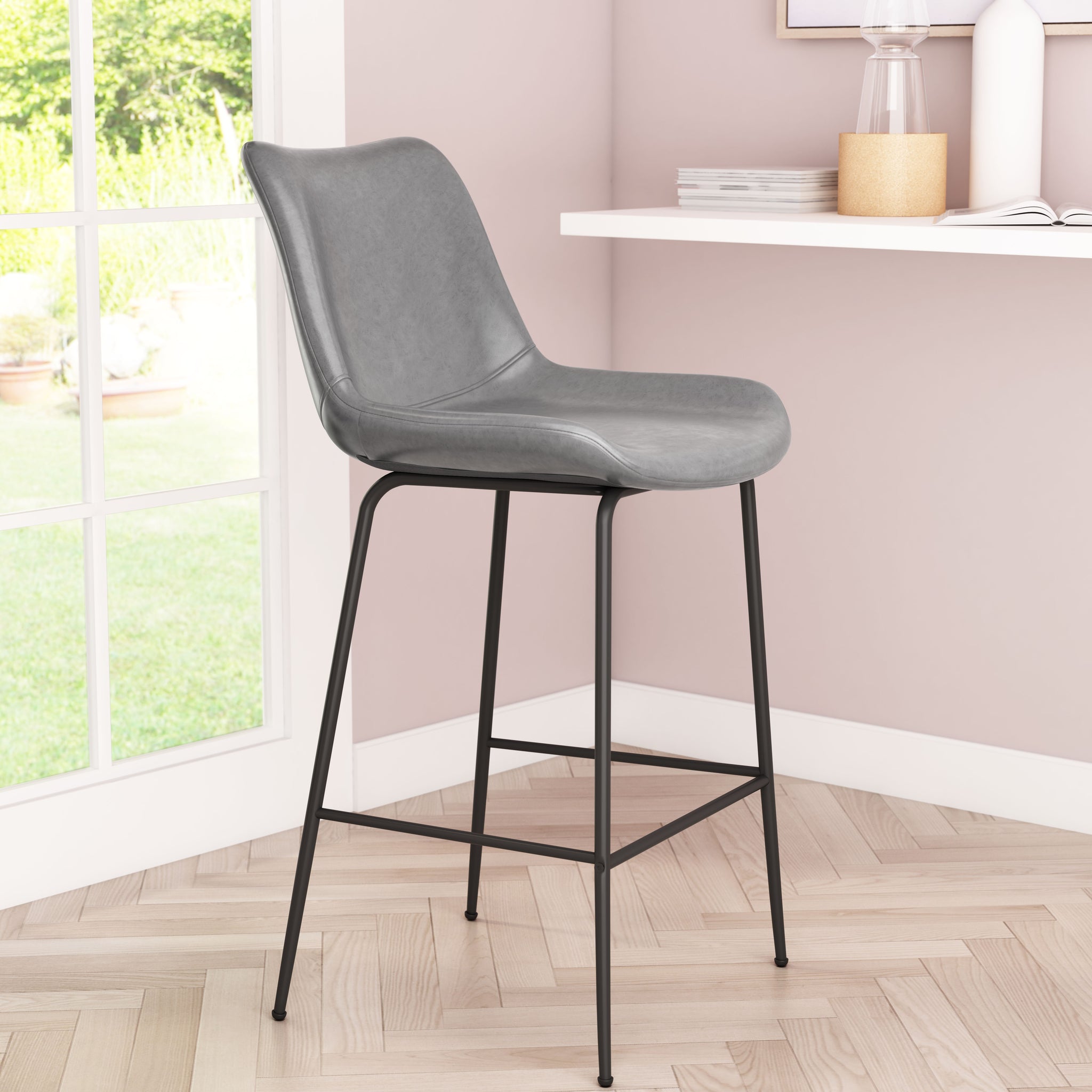Byron Counter Stool Gray